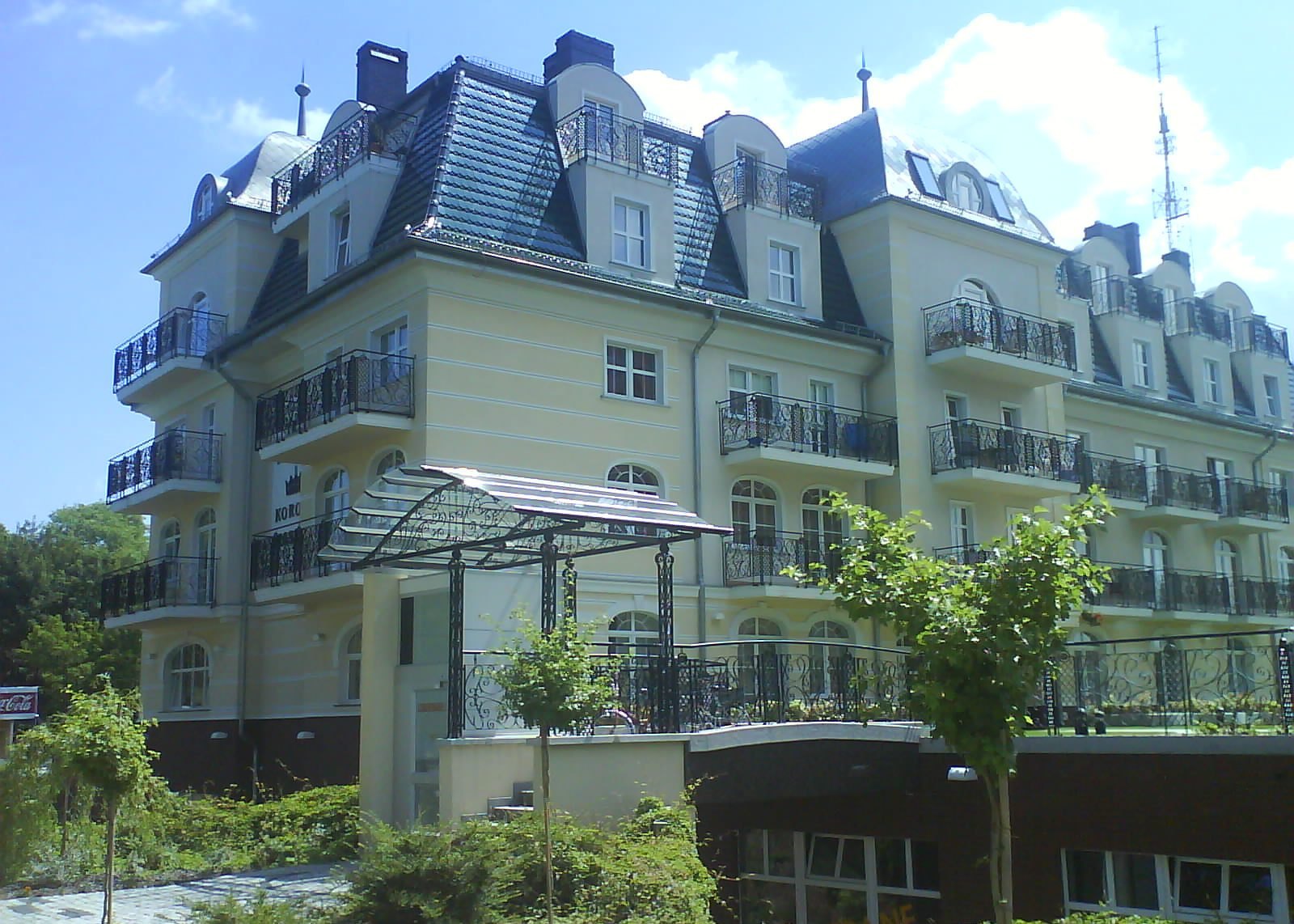 Drei Kronen Swinemünde Apartment 54 mit Balkon und seitlichem Meerblick